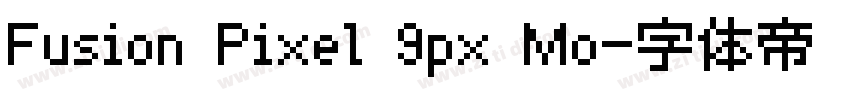 Fusion Pixel 9px Mo字体转换